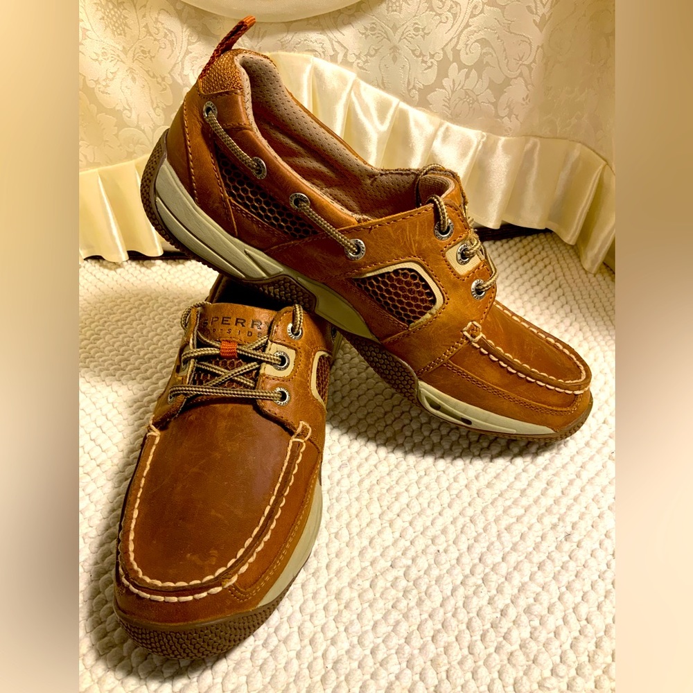 SPERRY TOPSIDER MENS LEATHER LOAFERS
